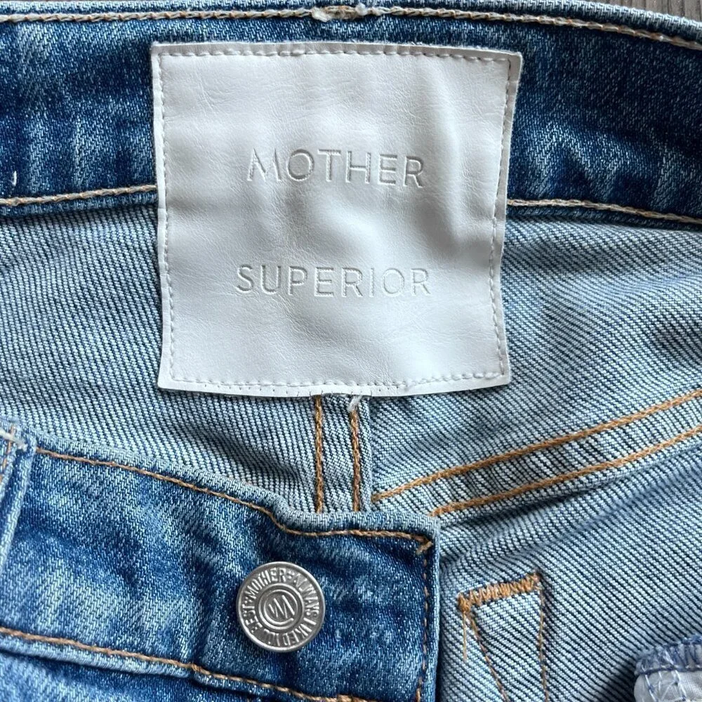 Mother Superior The Tomcat Ankle Jeans Size 25 Button Fly Pray for Hidden Gems